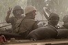 Israeli soldiers at an army deployment area near Israel's border with Gaza.