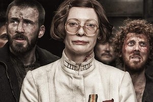 Tilda Swinton and fellow travellers in Snowpiercer.