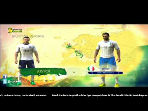 EA SPORTS 2014 FIFA WORLD CUP - Kits England - Italy / Inglaterra - Italia @ 1080p PS3