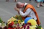 A sea of flowers has emerged outside the Dutch embassy in Kiev. Nearly 200 MH17 victims were from the Netherlands.