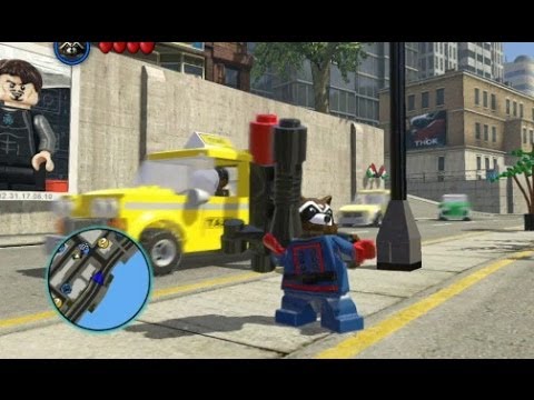 LEGO Marvel Super Heroes - Unlocking Rocket Raccoon (All 3 Rocket Raccoon Missions)