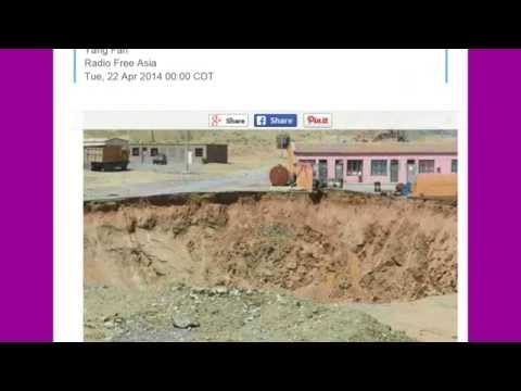 Mongolia Farm Swallowed by Deep Sinkhole