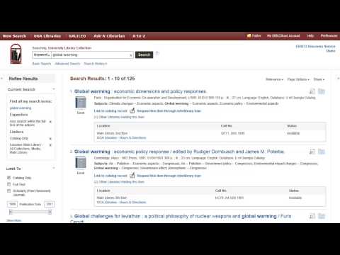 EBSCO Discovery Service - Tutorial