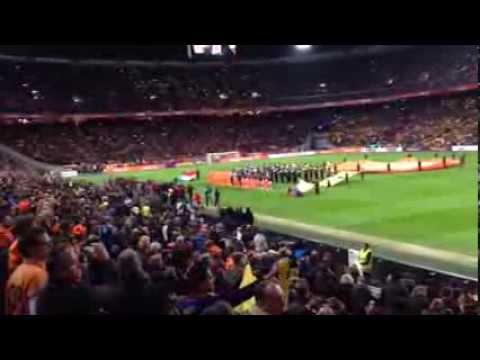 World Sports Company present at Netherlands - Colombia and the national anthems of both teams