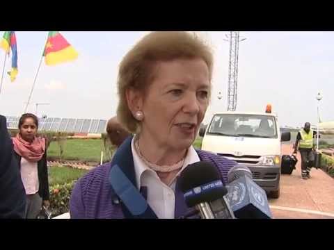 Mary Robinson-Special Envoy for the Great Lakes visit Bangui, CAR