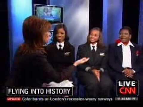 First all African American Female Crew of a Commercial Airliner