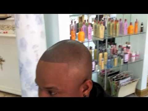 African American hair loss- interview Mr CG head tattoo scalp pigmentation