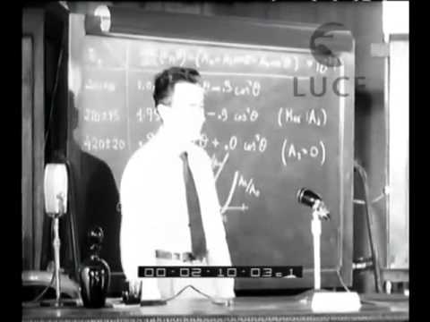 Corsi di fisica nucleare a Varenna con lezione tenuta da Enrico Fermi - Lago di Como era il 1954