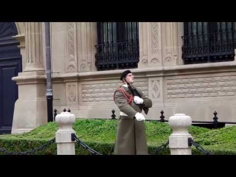 Luxembourg Parliament Building with sentry