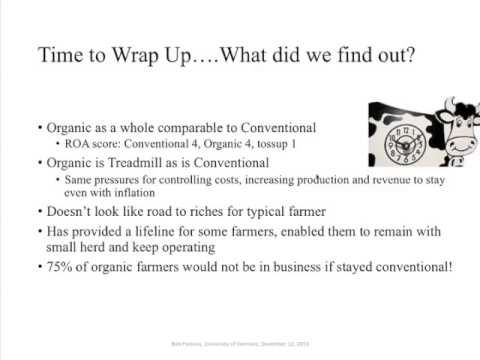 Economics of Organic Dairy Farming Webinar