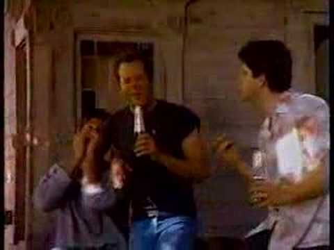 Bruce Willis Seagrams Commercial (Singing on Porch)