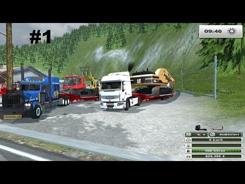 farming simulator 2013 map the alps CONVOIS EXCEPTIONNEL MODS FOREST  EP 1