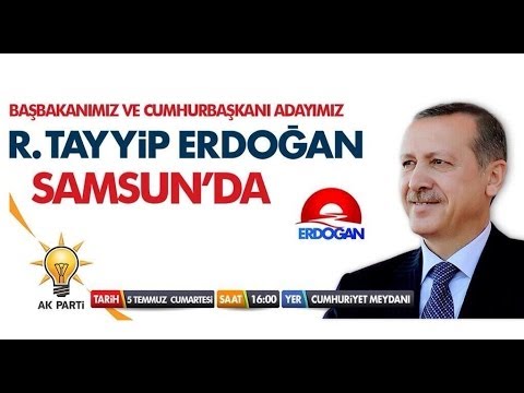 Recep Tayyip Erdoğan Samsun Mitingi | TEK PARÇA | 05/07/2014