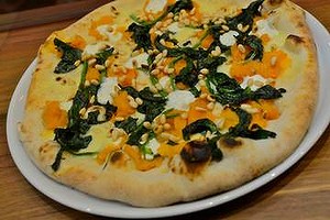 Roasted pumpkin pizza at Melt.