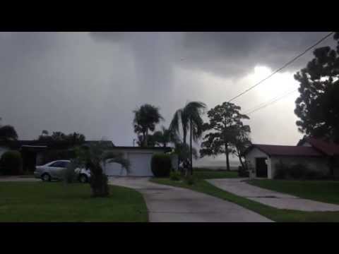 Tornado that came onto land yesterday in Tampa Bay Area