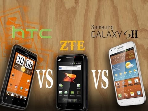 Boost Mobile - Samsung Galaxy S2 vs ZTE Warp vs HTC EVO 4G Design