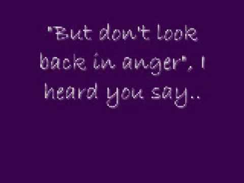 Don't Look Back In Anger lyrics + download link