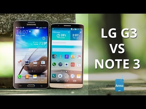 LG G3 vs Samsung Galaxy Note 3