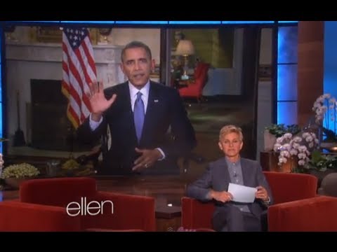 Barack Obama with Ellen 20/03/2014 [ Full ]