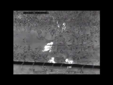 *GRAPHIC* Apache Pilot shot by AK-47 2014 HD gun cam