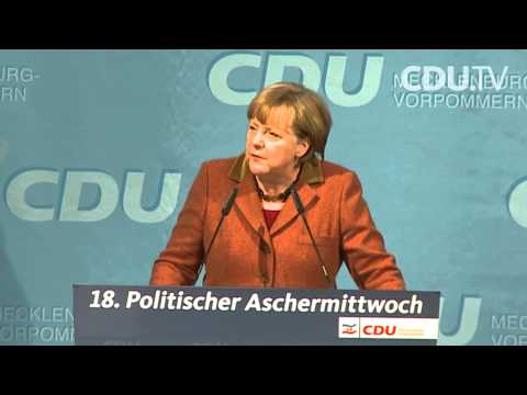 Die Rede von Angela Merkel auf dem Politischen Aschermittwoch in voller Länge