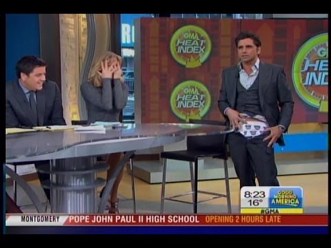 John Stamos Pulls Pants Down on Live TV VIDEO GMA Good Morning America