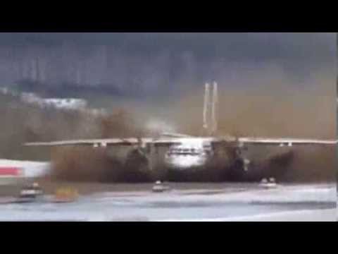 Antonov An 24 takeoff on runway MADE OF MUD  Airbus A380 Boeing 747 can not do this