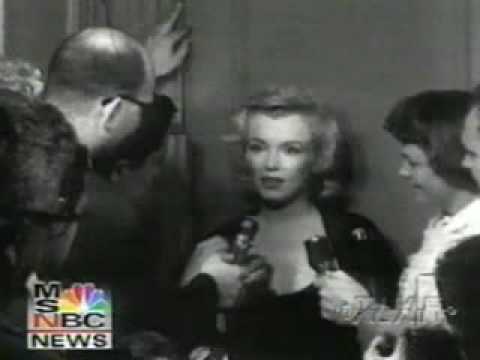 Marilyn Monroe interviewed about Arthur Miller shock marriage proposal.rare.flv