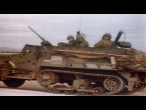 HD Stock Footage WWII Color - At The Front in North Africa - Algeria - Tunisia - Tebourba