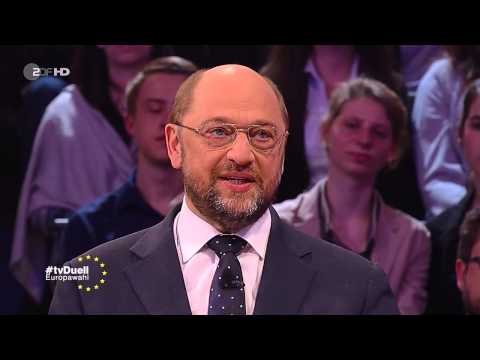 TV-Duell zur Europawahl | Schulz vs. Juncker (ganze Sendung)