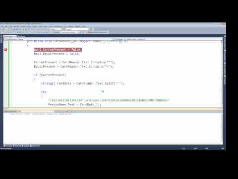 Processing a Credit Card Swipe (USB Card Reader) using c#