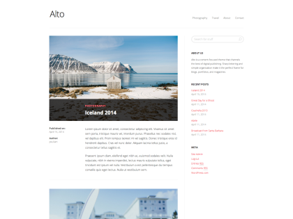 Alto WordPress Theme