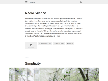 Isola WordPress Theme