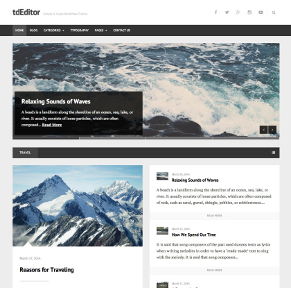 tdeditor WordPress Theme