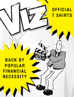 Viz t-shirt advert