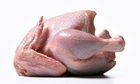 A raw chicken