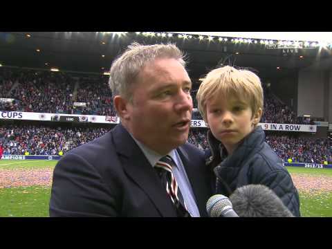 Ally McCoist End Of Season Speech Vs Berwick Rangers - 4th May 2013