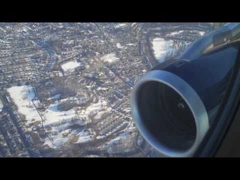 US Airways Airbus A320 Takeoff PHL - GREAT ENGINE SOUND