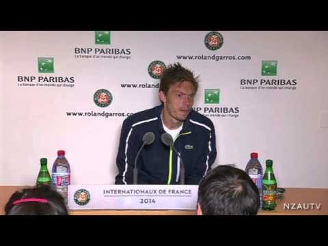 Reporter Congratulates Nicolas Mahut After Loss