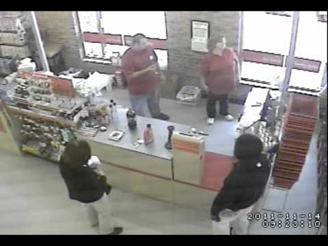 Raw Video: Robbery at Family Dollar in Pringle from surveillance cameras