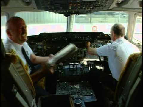 Lufthansa DC10-30 cockpit flight Frankfurt- Beijing part 1 of 6