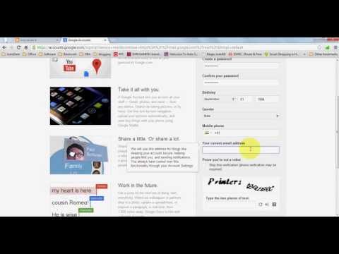 how to create Email ID or how to create new email ID using Gmail (In Emglish )