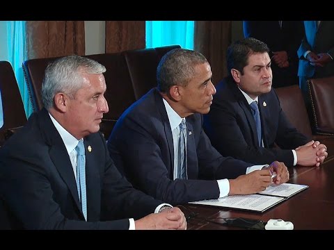 President Obama Meets with Central American Presidents