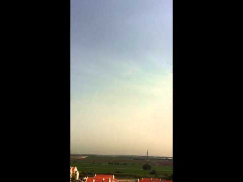 Iron Dome intercepts missiles- Ashkelon