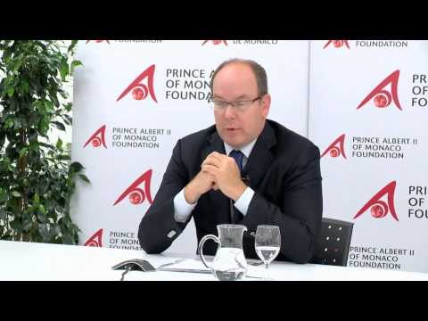 HSH Prince Albert II of Monaco Interview - BioMarine Halifax 2013