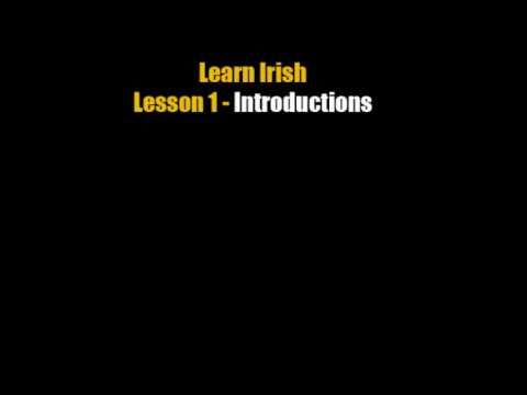 Learn Irish - Lesson 1 (Introductions)