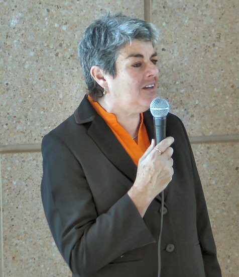 dominique Saunders speaking