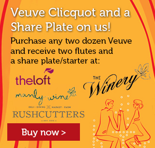 Veuve Clicquot Flute and Share Plate Offer