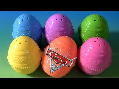 6 Disney Toy Surprise Easter Egg Set Pixar Cars 2 Lilo & Stitch & Princess Belle & Cinderella 2013