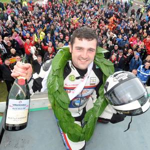 Brilliantly Dun: double winner Michael Dunlop claimed Man of the Meeting honour, named in memory of his dad Robert